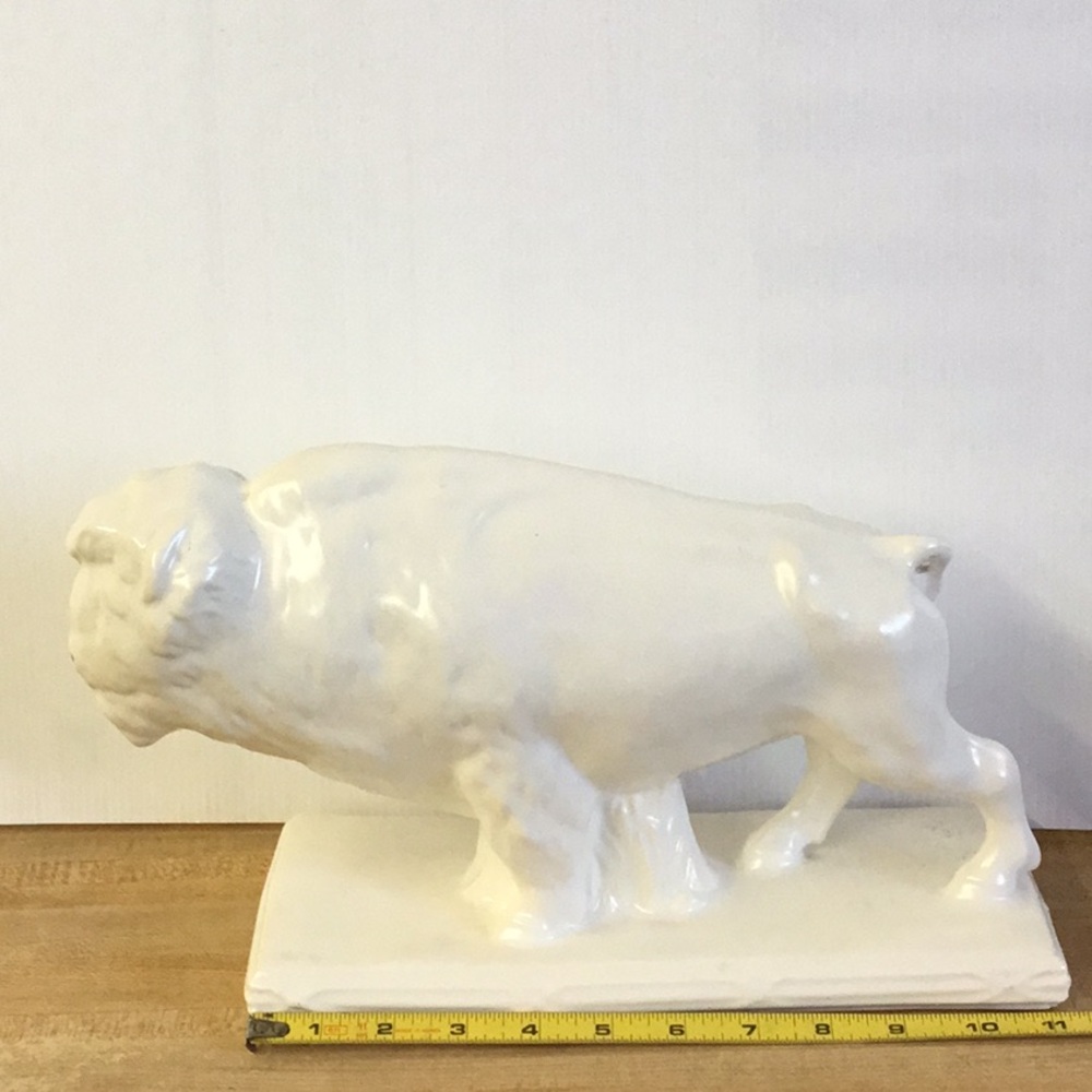 White Ceramic Buffalo